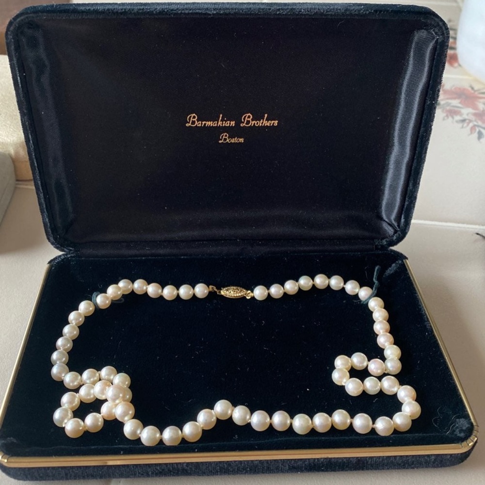 Bamakian Brothers Boston Vintage Cultured Pearls Gorgeous